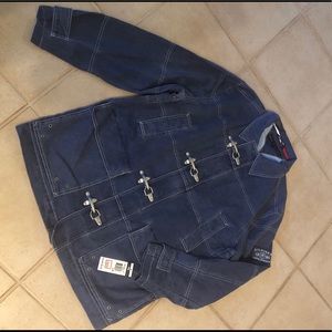 Large oversized denim coat